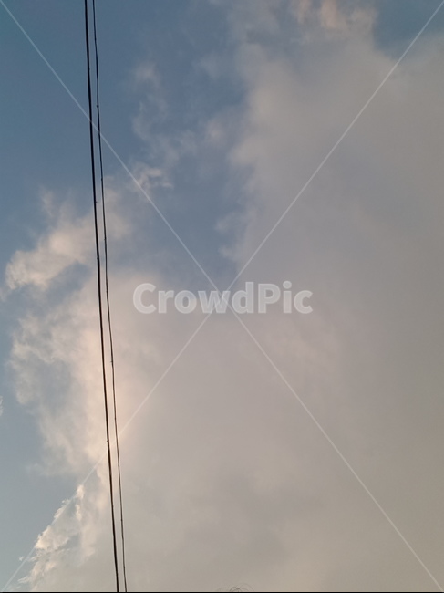 구름,하늘,sky,cloud,전선줄