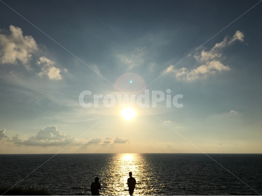 바다,오후,태양,구름,석양,자연,풍경,nature,landscape,flare,플레어,light,빛,outdoors,옥외