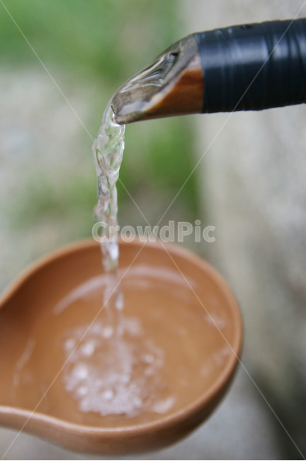 물,약수터,바가지,흐르는물,약수