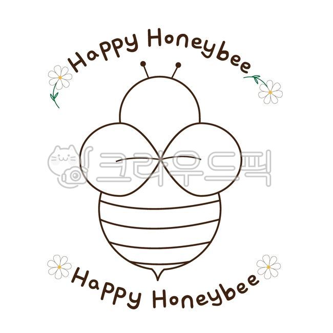 bee,happy bee,logo,character,bee design,sticker