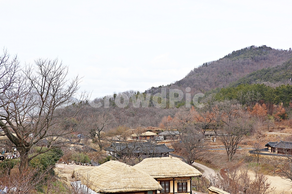 양동마을,초가,초가집,집,전통집,민속집,자연,풍경,겨울,건물,시골,마을,풍경,landscape,country,rural,town