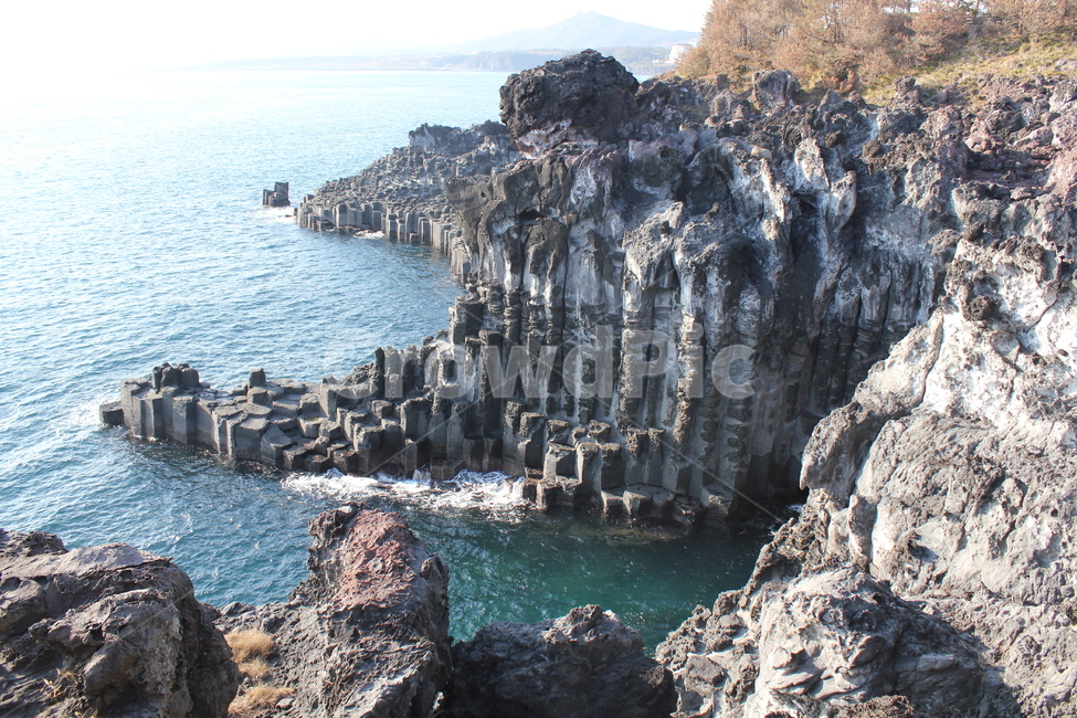 제주도,주상절리,제주도주상절리,제주도바다,바위,절벽