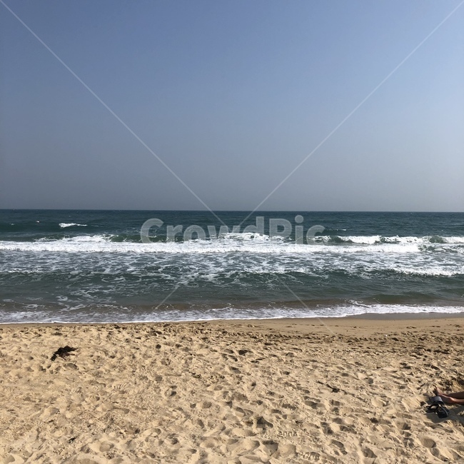 바다,모래,파란색,모래사장,파도