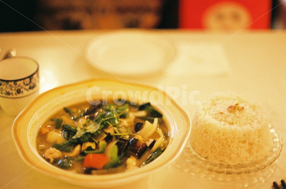 음식,음식점,커리,그린커리,밥,태국음식,필름,필름사진,food,restaurant,curry,greencurry,rice,film