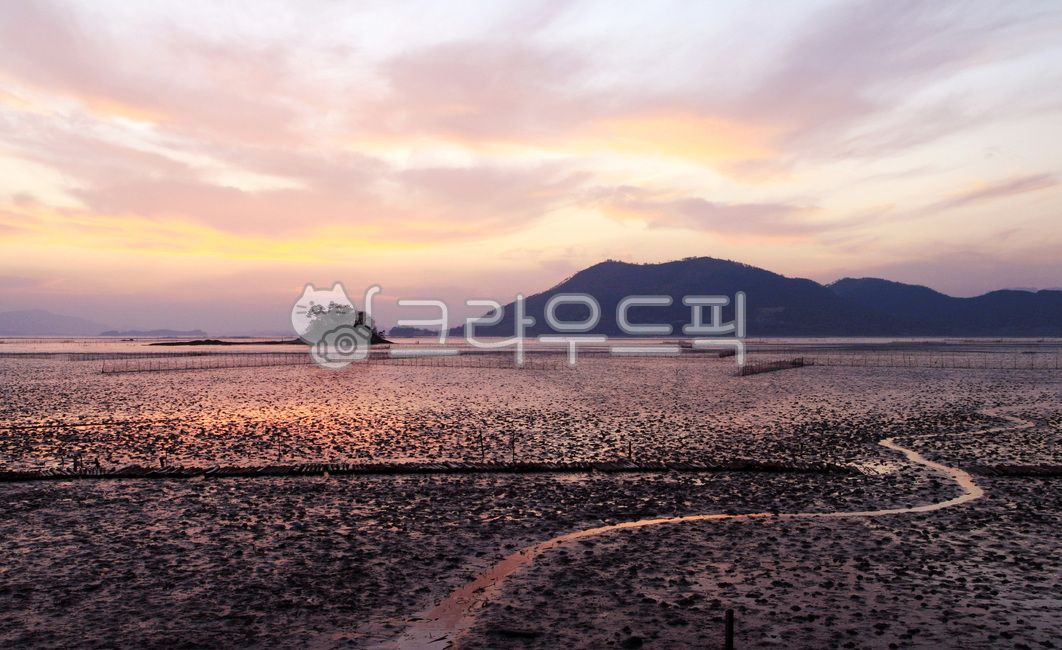 순천만,와온해변,바닷길,황혼,해넘이