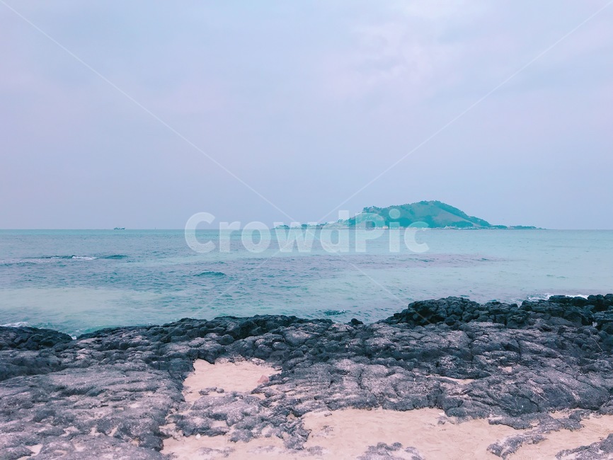 하늘,오션뷰,제주도,바닷가,바다,흐린하늘