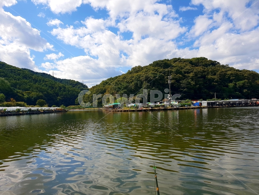 휴식힐링,낚시,조용함,편안함,자연풍경,물고기,구름,자연,풍경,nature,landscape,water,물,outdoors,옥외,lake,호수