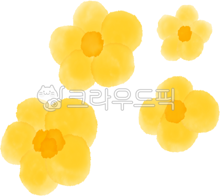 Yellow flower,yellow flower,simple flower,flowers,flower shape,flower illustration,flower element
