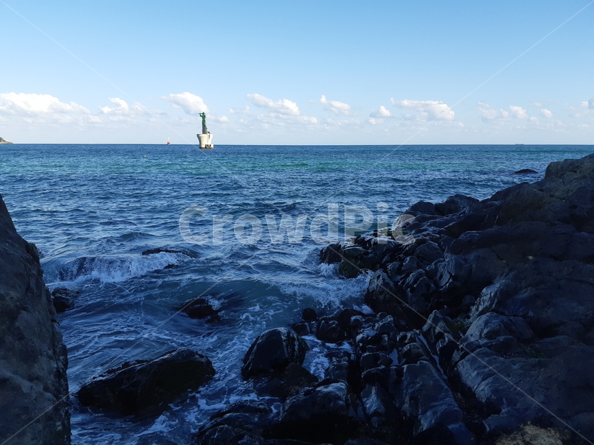 바다,하늘,sea,beach,해변,sky,blue,ocean,자연,부산,바위