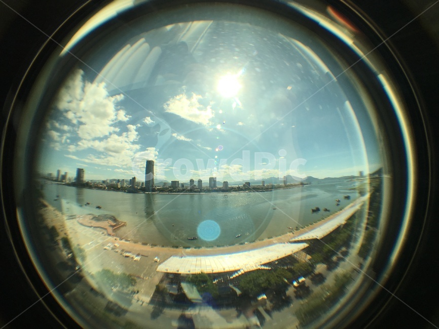 베트남,fisheye,어안,베트남한강,하늘