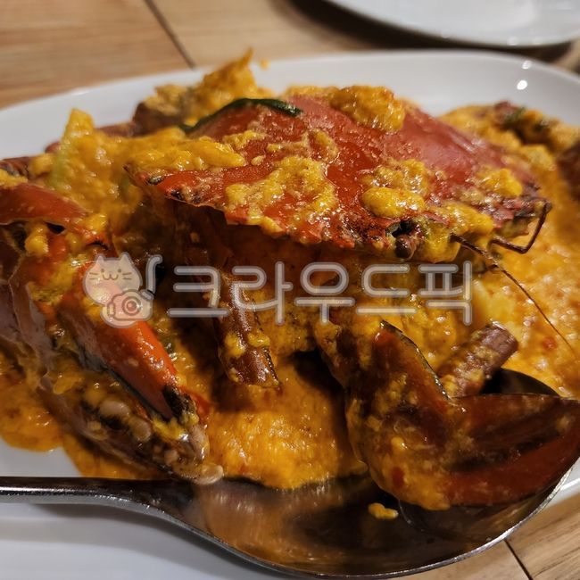 푸팟퐁커리,태국,머드크랩,태국음식,해외,음식,food,그릇,plate