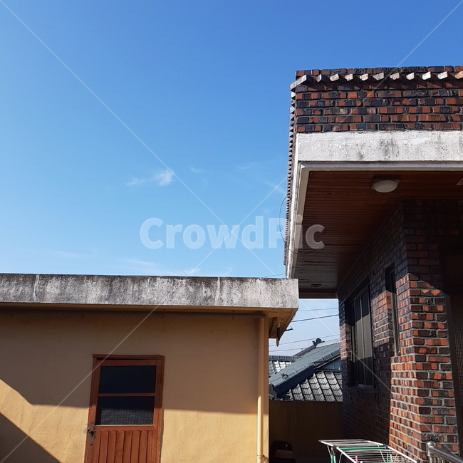 brick,벽돌,집,하늘,sky
