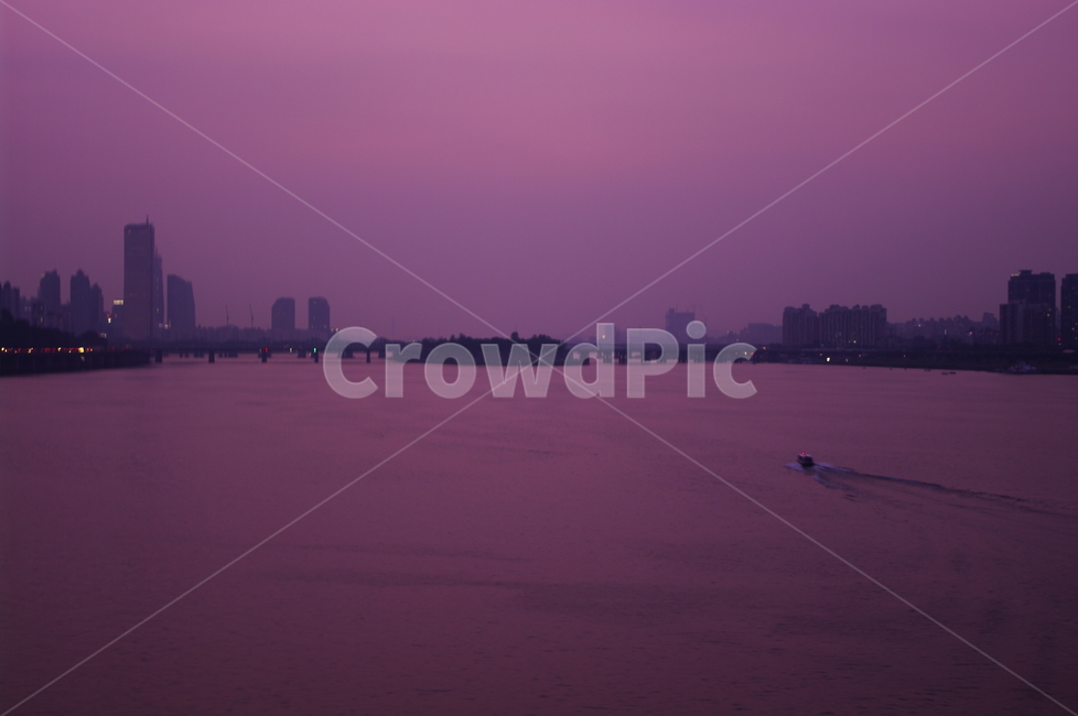 한강,노을,하늘,도시,color,강
