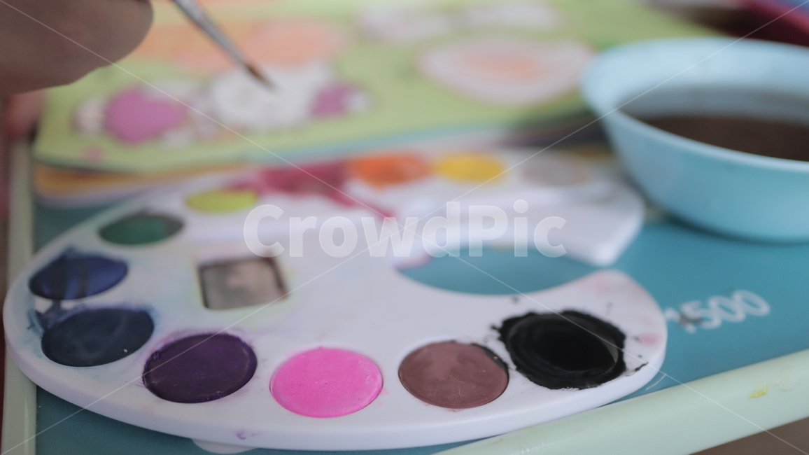 물감,파레트,붓,그림,미술,색깔,palette,paintcontainer,팔레트,색칠