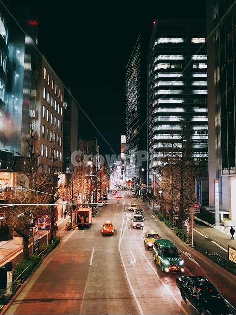 도쿄,도시,도로,야경,건물,metropolis,road
