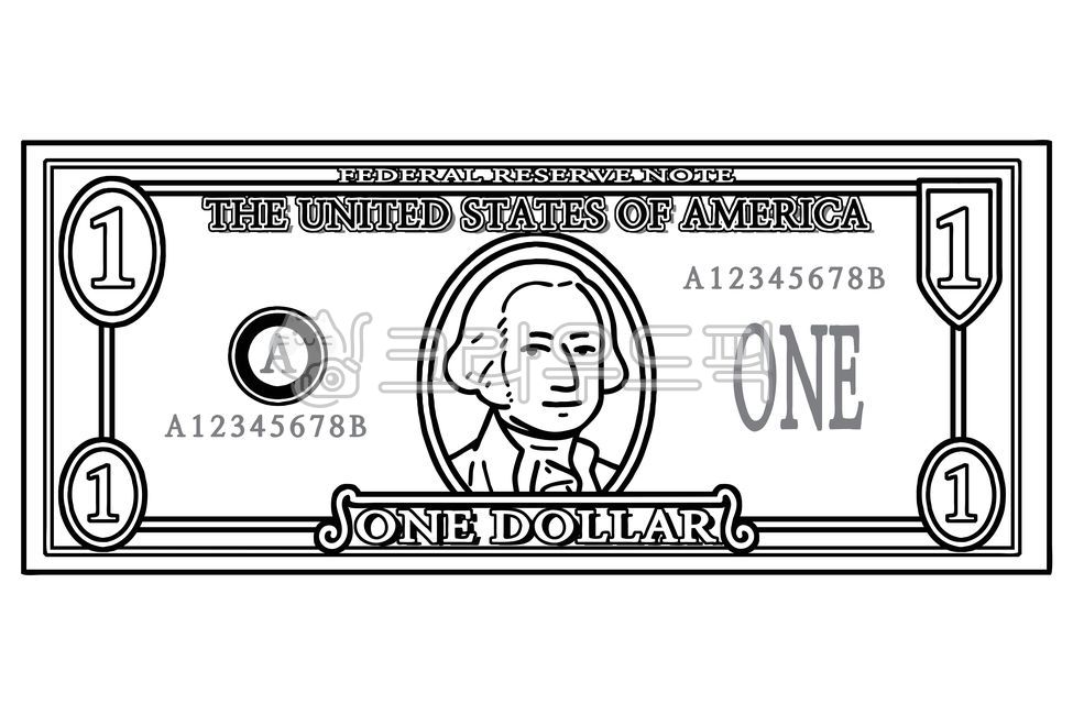 달러, 달라, dollar, 1달러, 원달러, 사진,이미지,일러스트,캘리그라피 - goodenbop작가