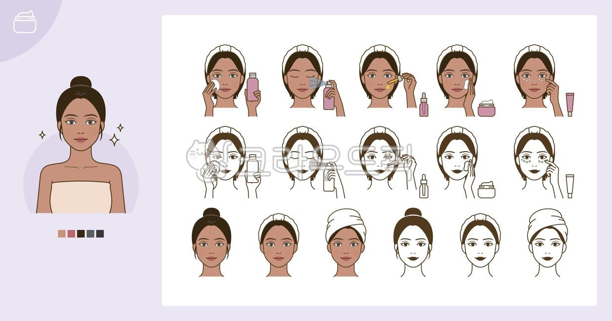 basic care,woman,beauty,skin,lotion,mist,Middle East,Foreigner,beautiful,character,routine,Middle Eastern,eye cream,toner,femininity,process,race,skin care,basic makeup,cream,sequence,face,home care,management,various,person,ampoule,Indian,basic,care