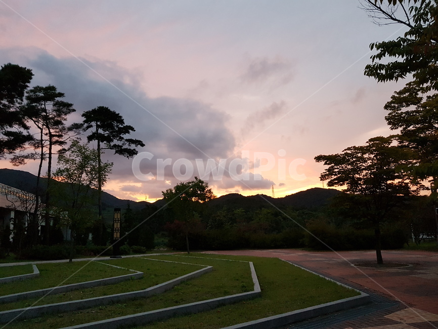 경주,기차역,노을,풍경,구름,배경