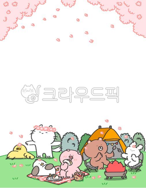 Cherry blossoms,camping,spring,cherry blossom trees,animals,cats,pigs,chicks,bears,rabbits,cherry blossom camping,picnics,spring picnics,spring backgrounds,cherry blossom backgrounds,spring banners,cherry blossom banners,camping banners,
