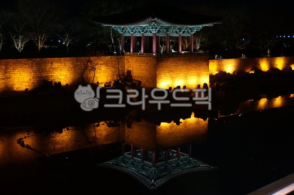 동궁과월지,야경,경주,안압지,유적지