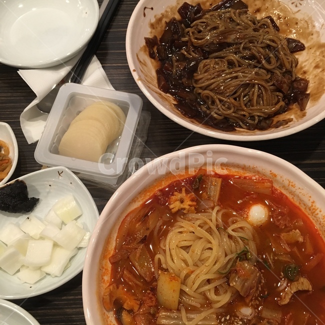 noodle,국수,food,음식,짬뽕,짜장면,중국집,매운짬뽕,매운짬뽕,짬짜면