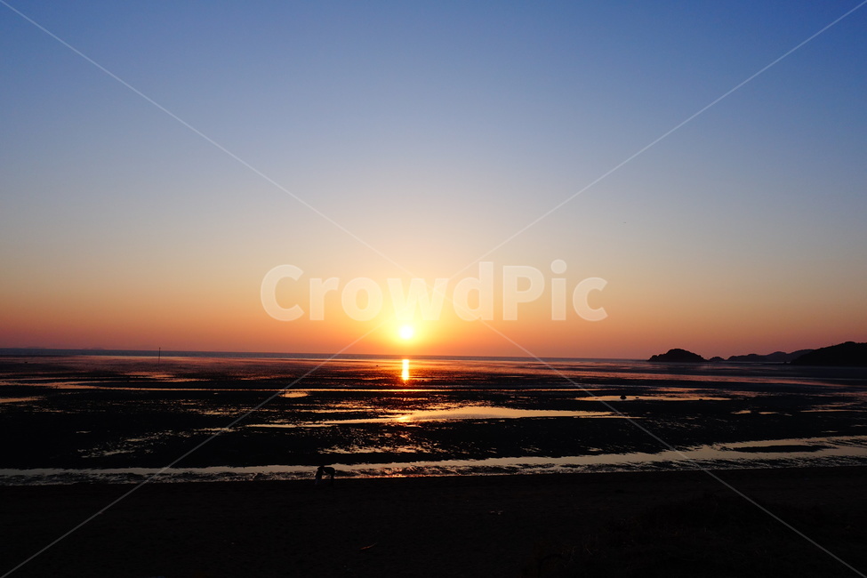 서해바다,서해,백사장,마시란,일몰,서해일몰,자연,풍경,nature,landscape,light,빛,flare,플레어,outdoors,옥외,sunlight,햇빛