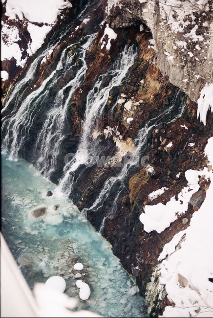 폭포,절벽,물,겨울,필름,눈,겨울,계절,winter,season
