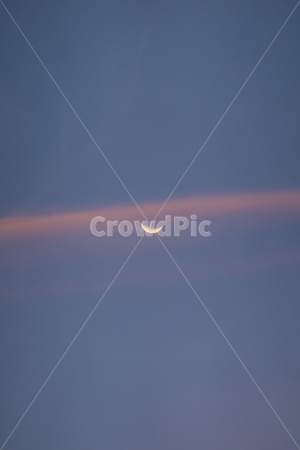 달,초승달,moon,하늘,감성사진,해질녘,노을,sunset,pink,핑크,야경,밤,풍경,nightscape,night,landscape