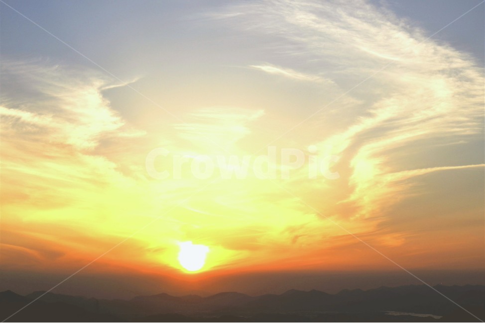 일몰,저녁,저녁풍경,풍경,노을,view,구름,산,자연,풍경,nature,landscape,outdoors,옥외,sky,하늘
