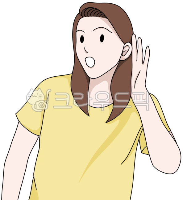 귀기울이는,여자,여성,안들리는,what,woman,티셔츠,tshirt,person,사람,들으려는