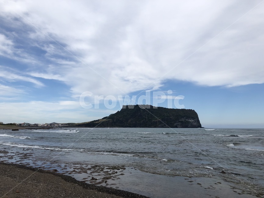 성산일출봉,광치기해변,제주도,jeju,풍경,바다,해변,구름,날씨