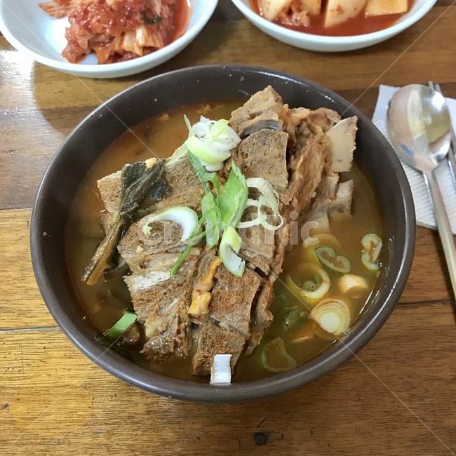 뼈해장국,해장국,음식,먹방,food,시래기,요리,김치,깍두기