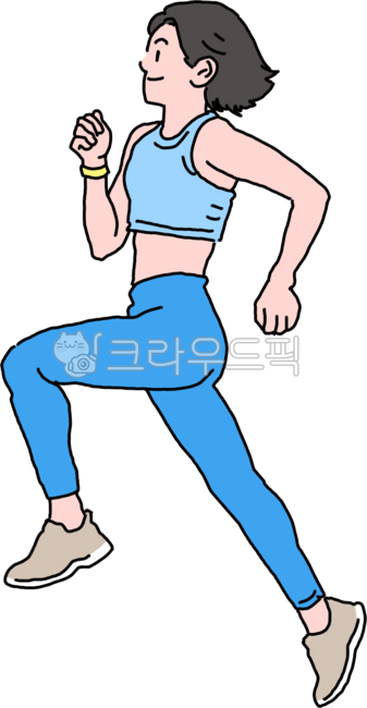 러닝, 달리기, running, run, 조깅, 사진,이미지,일러스트,캘리그라피 - 포레스트클로버작가