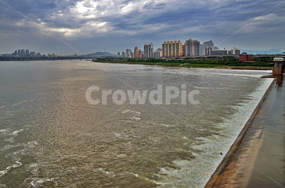 수중보,잠실대교,한강,자양동,자연,아파트,도시,풍경,city,landscape,한국도시풍경,한국도시경관,korea cityscape
