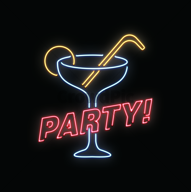 네온사인,네온사인효과,포토샵소스,칵테일,파티,아이콘,술,주류,alcohol,그래픽,일러스트레이션,graphic,illustration