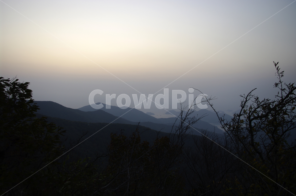 노을,하늘,산,구름,일출,풍경,섬,자연,풍경,nature,landscape,outdoors,옥외