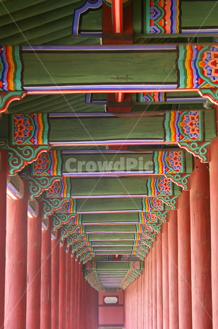 경복궁,고궁,오래된,야외,풍경,architecture,건축물,building,건물,corridor,복도,기둥,한국전통,한국적인,한국,랜드마크