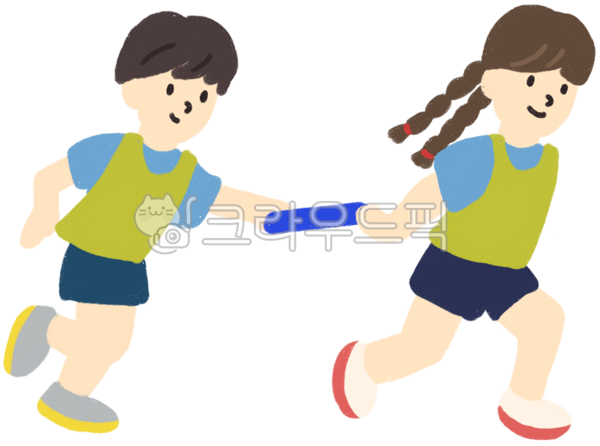 운동회,학교행사,체육대회,달리기,계주,청팀백팀,학생,어린이,초등학교,중학교,운동장,경기,시합,체육복,트랙,출발선,결승선,학교문화,바톤,바톤터치,협동심,협동,팀,팀워크