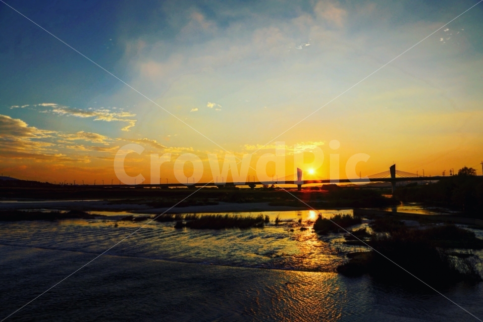 일몰,노을,청주,LG로,미호천,다리,강,자연,풍경,nature,landscape,한국자연풍경,한국자연경관,korea nature landscape,outdoors,옥외,sunlight,햇빛