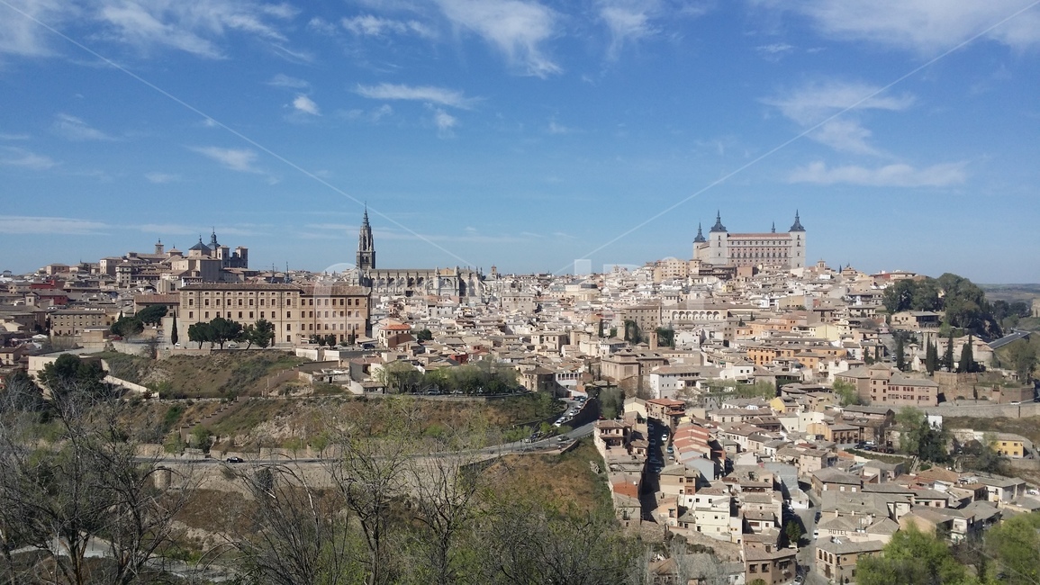 aerialview,조감도,steeple,scenery,풍경,스페인,톨레도