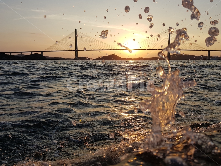 해직녘,바다,파도,물,물방울,자연,풍경,nature,landscape,outdoors,옥외,light,빛,flare,플레어,ocean,대양,water,sea,sunlight,햇빛