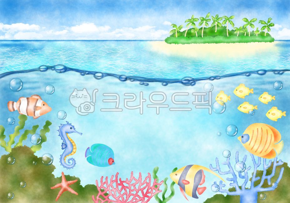 수중,바다속,바닷속,여름,바다,물,물속,해조류,물고기,아쿠아,열대어,암초,다이빙,스쿠버,배경,해저,자연,아래,빛,수생,잠수,심연,열대,아름다움,파랑,일러스트레이션,동물,깊은,야생동물,거품,물방울,보글보글,조류,식물,풍경,만화,아트워크,예술,수족관,컬러,다채로운,크리에이티브,장식,디자인,포스터,낭만,그래픽,심해,물결,수채화,시원함,물감,번짐,손그림,워터아트,그라데이션,브러쉬,붓터치,물감번짐,텍스처,계절,바다속풍경,푸른,어류,생선,니모,해초,귀여운,캐릭터,summer,ocean,sea,season,art,graphic,illustration,animal,fish,nature,outdoors,drawing,handpainting,water,paste,메모,공지,알림,이벤트,편지,팝업,광고,환경판,게시판,템플릿,프로모션,배너,산호,산호초,해마,야자수,섬