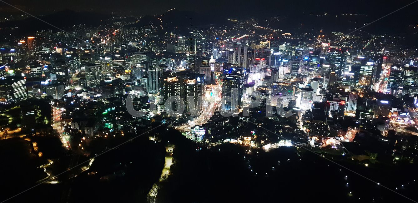 야경,서울,남산,밤,불빛