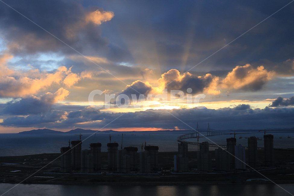 하늘,구름,빛,인천대교,파랑,sky,cloud,light,bridge,blue,도시,풍경,city,landscape,한국도시풍경,한국도시경관,korea cityscape,nature,자연,outdoors,옥외,weather,날씨