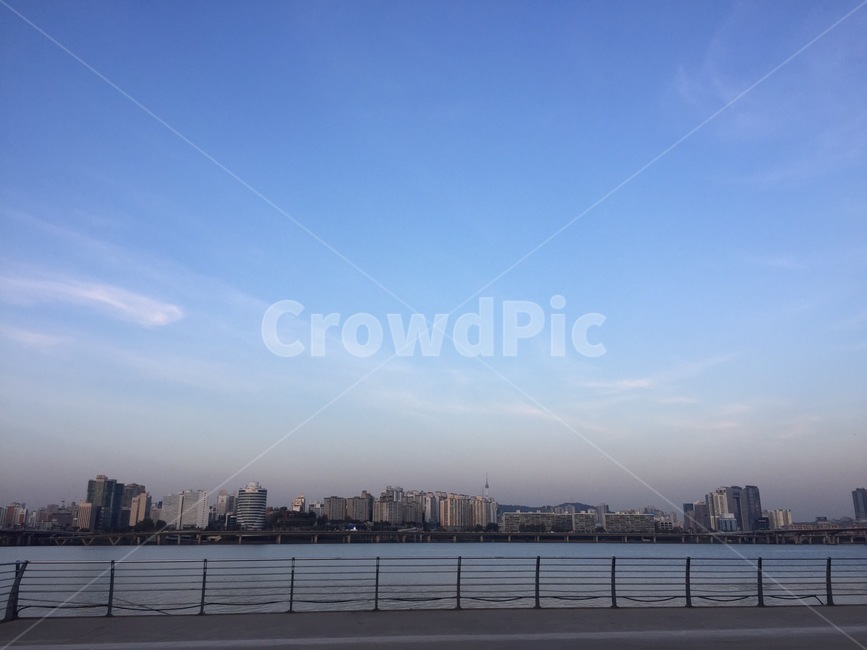 풍경,sky,하늘,노을,한강,도시
