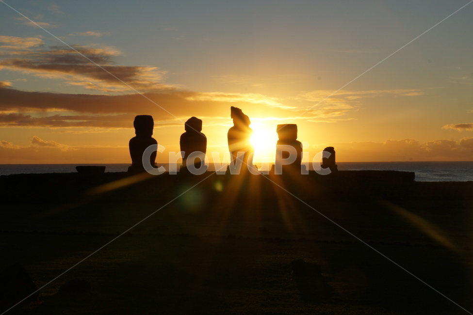 이스터섬,easterisland,모아이,moai,sunset,일몰,nature,자연