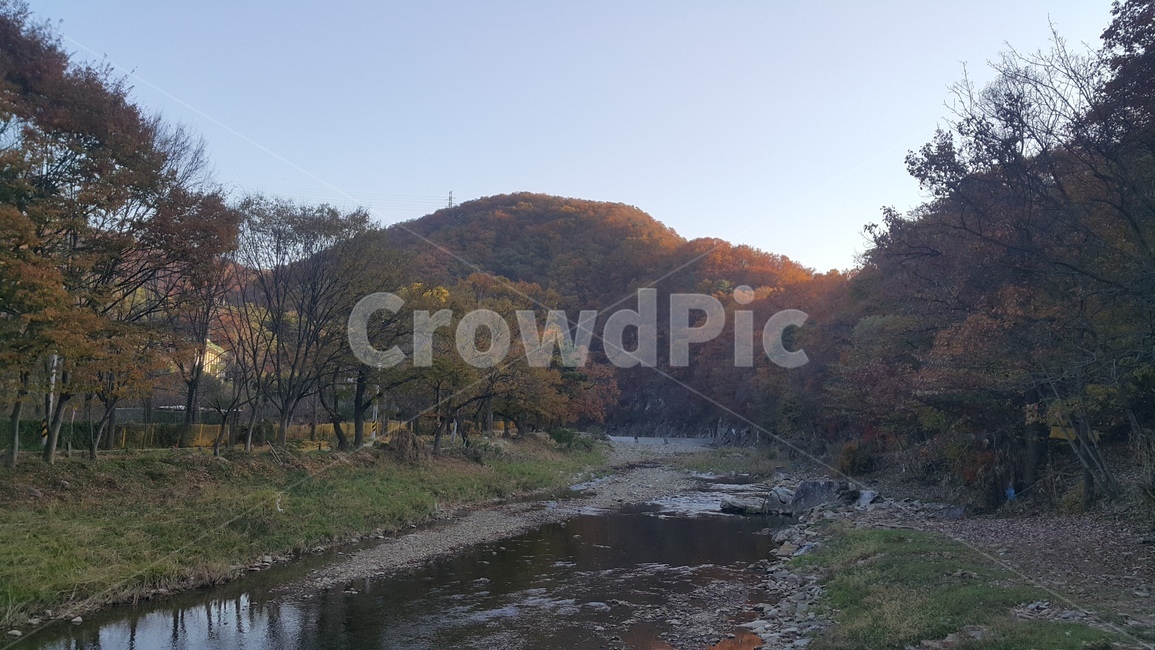 자연,계곡,냇가,산,일몰