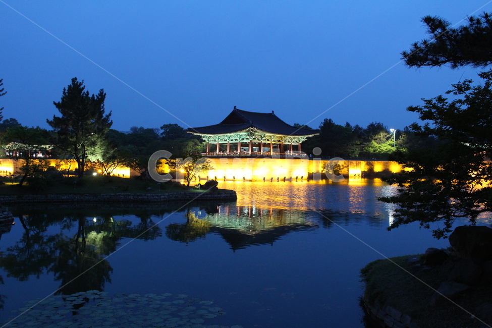 architecture,건축물,경주,전통,안압지,건물,한국,야경,korea