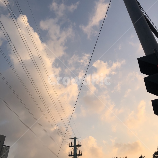 하늘,배경,전깃줄,구름,sky