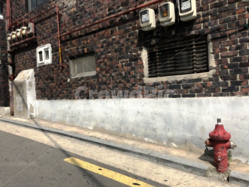 골목,풍경,골목길풍경,소화전,특수효과